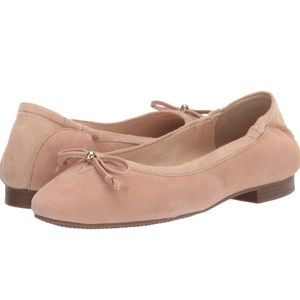Cole Haan Kiera Suede Ballet Flats, Blush, Size 8